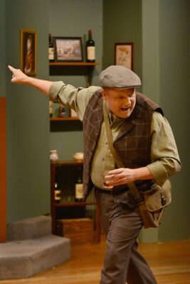 Justin Raver plays the painter Pablo Picasso in the new RHP production of "Picasso at the Lapin Agile," which runs through Aug. 30, 2026.