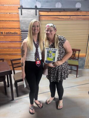 Becca Johnson, left, and her mother Carrie after the "Come From Away" performance Sept. 11, 2026.