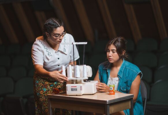 Adriana Blanco (left) as Estela and Celeaciya Olvera as Rosali.