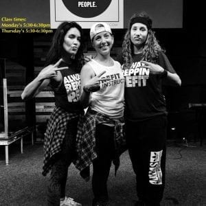 From left, Angela Beeler, Kay Miller and Catherine Ballas are instructors for Refit