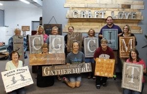 Come Create at Craft Love’s Wine, Women and Wood Event