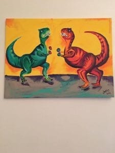 Beetlejuice and Vincent Price? Krebs’ Fun Creepy Art Hits Taste Buds