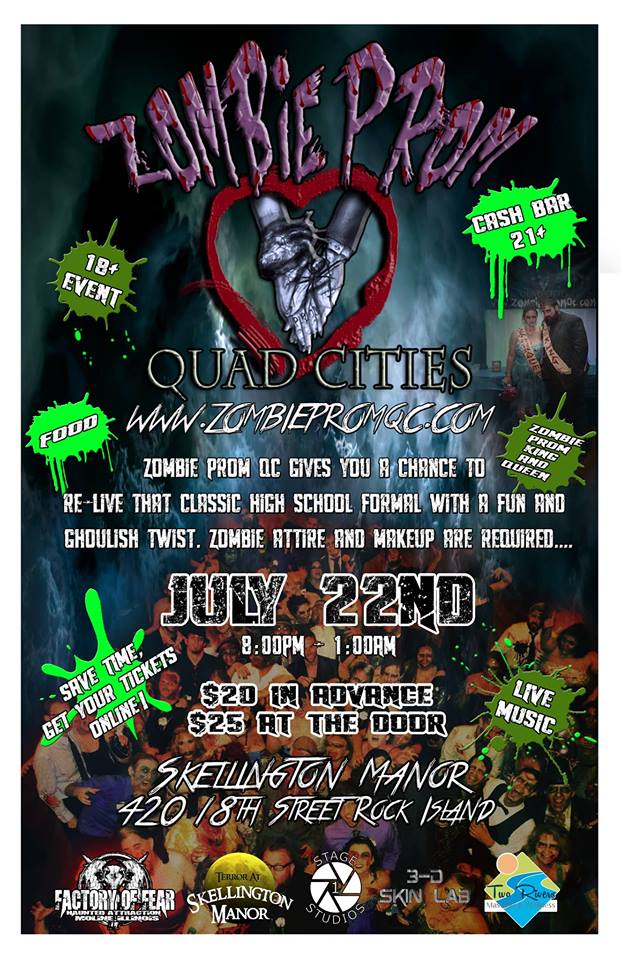 Braaaaaaains!!!! Zombie Prom Quad-Cities Shambling Into Skellington