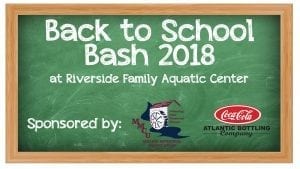 Back to School Bash at Riverside Aquatic Center!