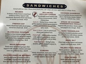 Exclusive Look at the Big Swing Menu!