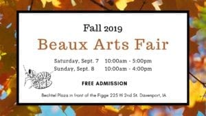 Fall 2019 Beaux Arts Fair at the Figge!