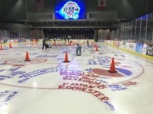Painting The Ice For Veterans With The Quad City Storm!