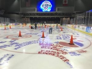 Painting The Ice For Veterans With The Quad City Storm!