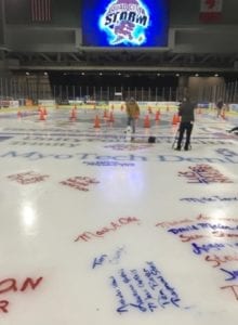 Quad City Storm's paint the ice event