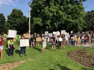 Peaceful Protests To Raise Awareness Fill Davenport's VanderVeer Park
