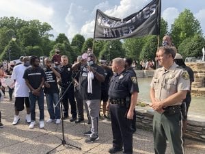 Peaceful Protests To Raise Awareness Fill Davenport's VanderVeer Park