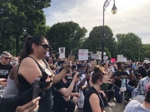 Peaceful Protests To Raise Awareness Fill Davenport's VanderVeer Park