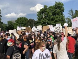 Peaceful Protests To Raise Awareness Fill Davenport's VanderVeer Park