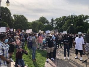 Peaceful Protests To Raise Awareness Fill Davenport's VanderVeer Park