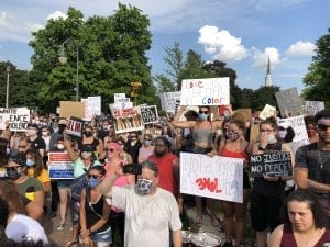 Peaceful Protests To Raise Awareness Fill Davenport's VanderVeer Park