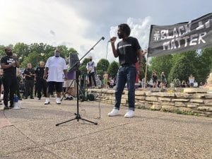 Peaceful Protests To Raise Awareness Fill Davenport's VanderVeer Park