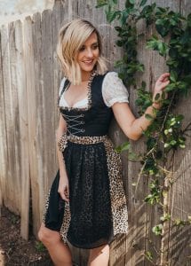 An example of the German dirndl, a traditional dress.