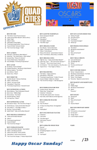 Pick The Oscar Winners, Win The FIRST ANNUAL QuadCities.com Oscar Contest!