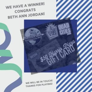 And The Winner Of The QuadCities.com Harris Pizza Contest Is...