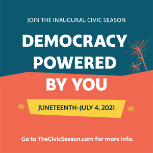 Celebrating the season from Flag Day to July 4th, Civic Season aims to make space for more stories from the past, more voices from the present, and more input on what an annual tradition for civic participation could look like.