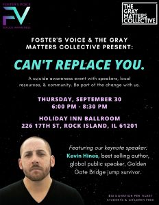 Suicide Prevention Advocate Kevin Hines Headlining Rock Island Conference Thursday