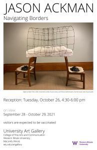 Jason Ackman's 'Navigation Borders' Opens at Western Illinois University Art Gallery