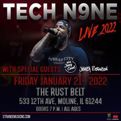 Tech N9ne Shooting Into East Moline's Rust Belt TONIGHT!