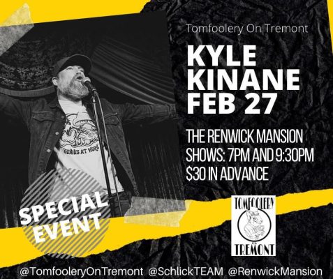 Comedian Kyle Kinane Dropping The Mic At Davenport's Renwick TONIGHT!