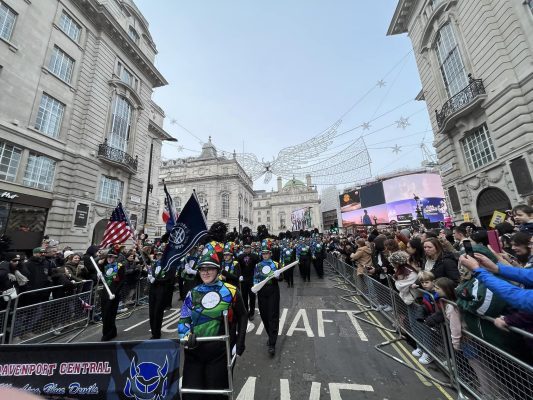 Iowa's Davenport Central Marching Band Represents State In England