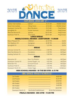 Davenport North High School Hosting Big Dance Show Choir Competition