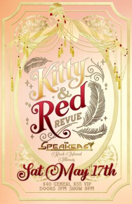 Kitty and Red burlesque revue poster