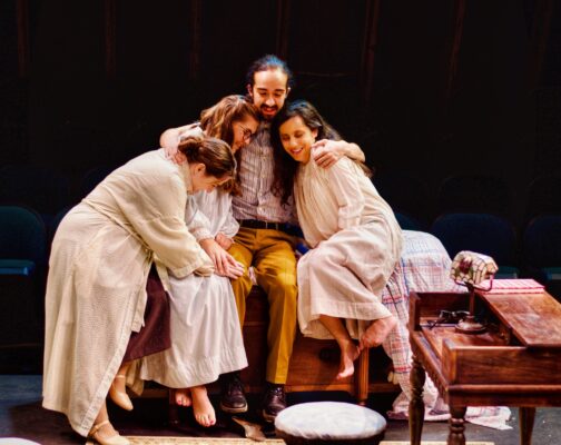 The Frank family played by (L-R) Jonna Hicks-Bird, Kaitlyn Knepper, Esteban Lopez and Emma Terronez.