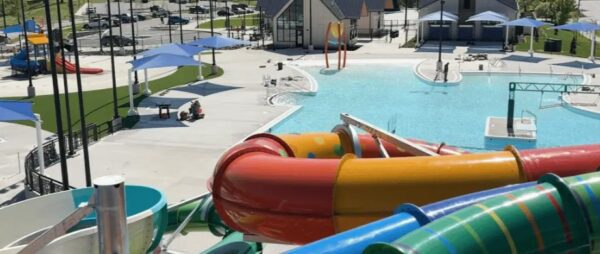 The Landing water park at Bettendorf's Middle Road and 23rd Street opened in May 2025, and will next reopen this season May 30-31 (YMCA of the Iowa Mississippi Valley).