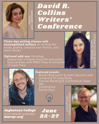 Collins Writers’ Conference On Tap at Augustana in Rock Island June 24-27