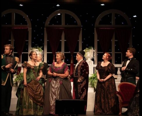 A scene from the 2025 Opera QC production of Strauss' "Die Fledermaus."