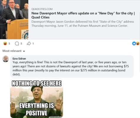 Rebuttal to Davenport Mayor Jason Gordon’s State of the City Address