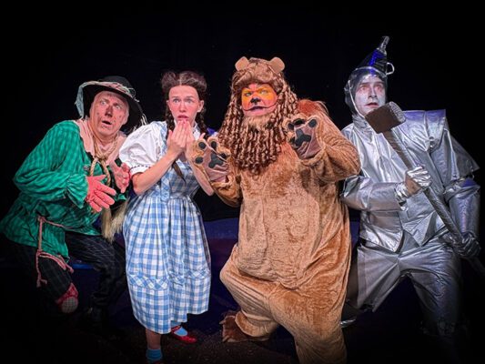Adam Cerny, left, Sophie Kaegi, Jeremy Littlejohn, and Bobby Becher in the new "Wizard of Oz."