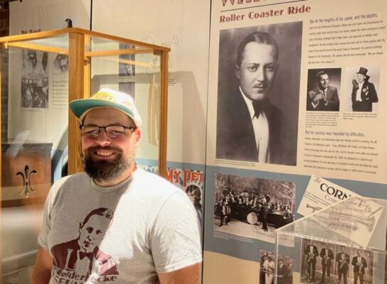Bix Museum director Nate Kraft, pictured in the new museum June 5, 2026. (photo by Jonathan Turner)