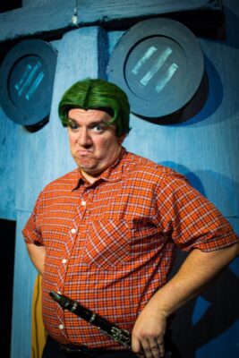 Taylor Bley plays Squidward in the new "SpongeBob Musical" at Music Guild, Moline.