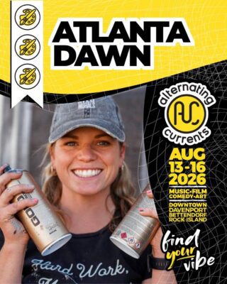 QC muralist Atlanta Dawn will create a new mural during the festival at Klemme Motorsports, 251 Pershing Ave., Davenport.