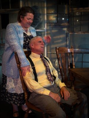 James Driscoll and Emmalee Hilburn play Willy and Linda Loman in the new Mockingbird production at Black Hawk College Aug. 20-29.