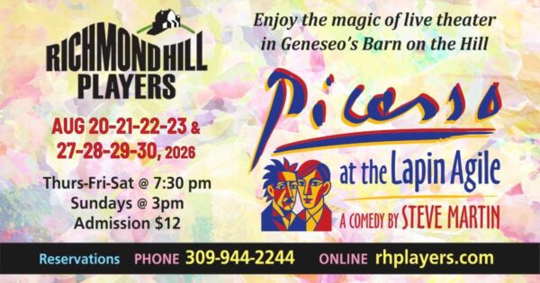 Steve Martin’s “Picasso at the Lapin Agile” returns to Geneseo this weekend