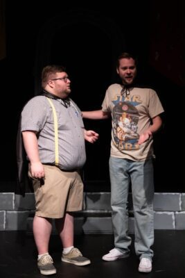 Aaron Deneckere (right) plays Wayne in "Puffs." (credit: Capturing Fireflies Photography)