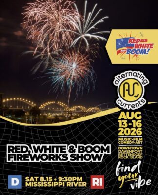 The rescheduled Red, White & Boom! will be on the night of Aug. 15 during Alternating Currents festival.
